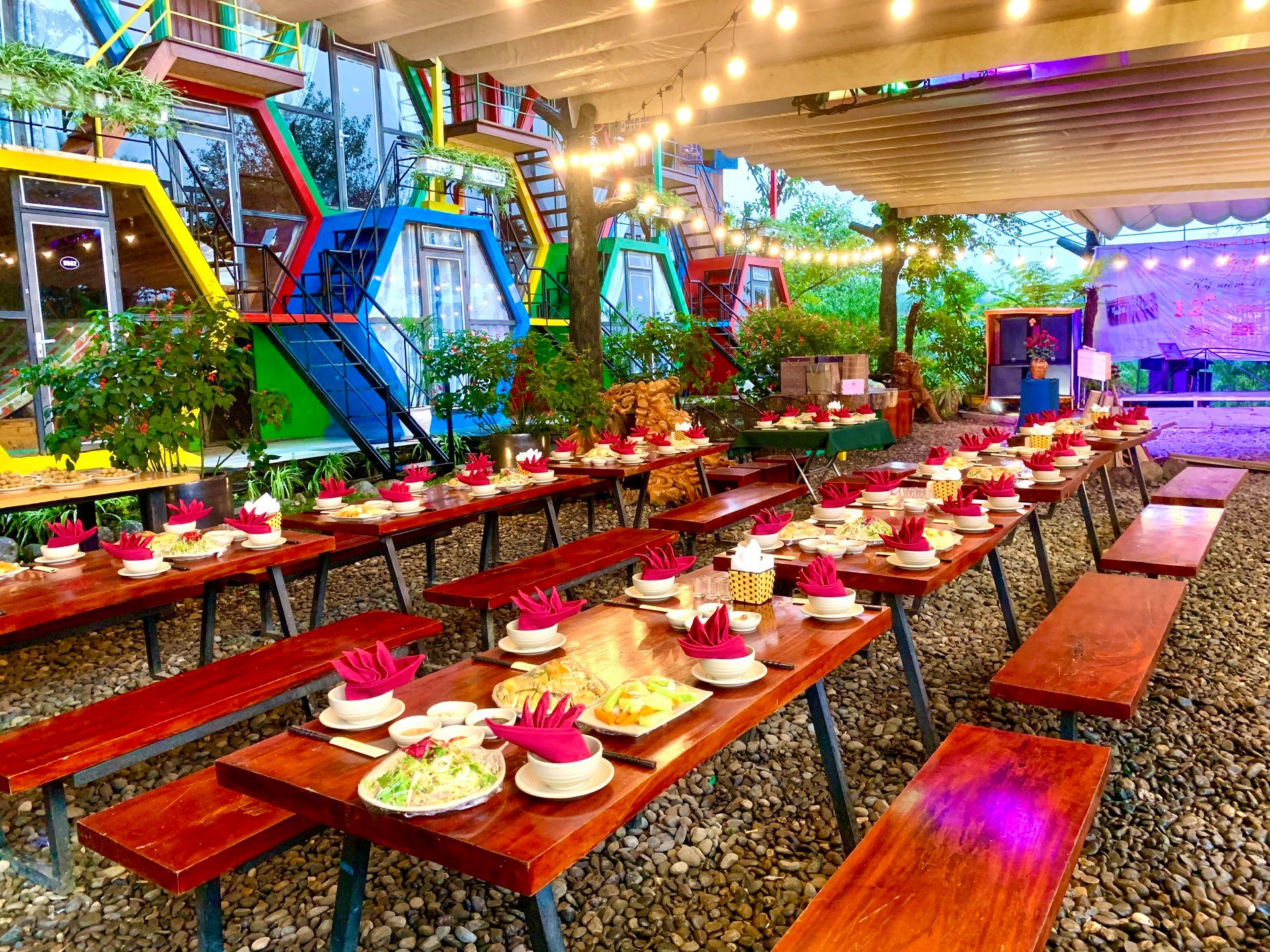 Tiệc ngoài trời tại Tubotel Sapa